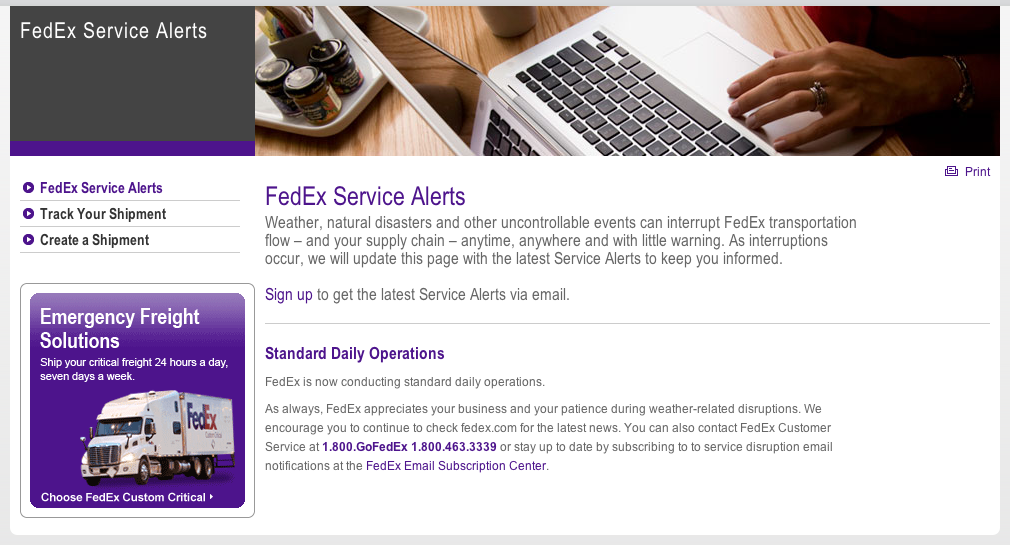 Fedex Strategic Marketing Comparison